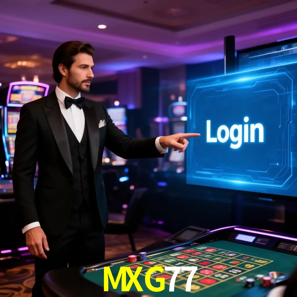 MXG77 Login - OTP, cuenta y soporte Pantalla MXG77 Login con OTP, contraseña, cuenta segura y soporte móvil